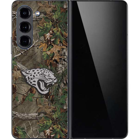 NFL Jacksonville Jaguars Realtree Xtra Green Camo Galaxy Z Fold5 5G Skin